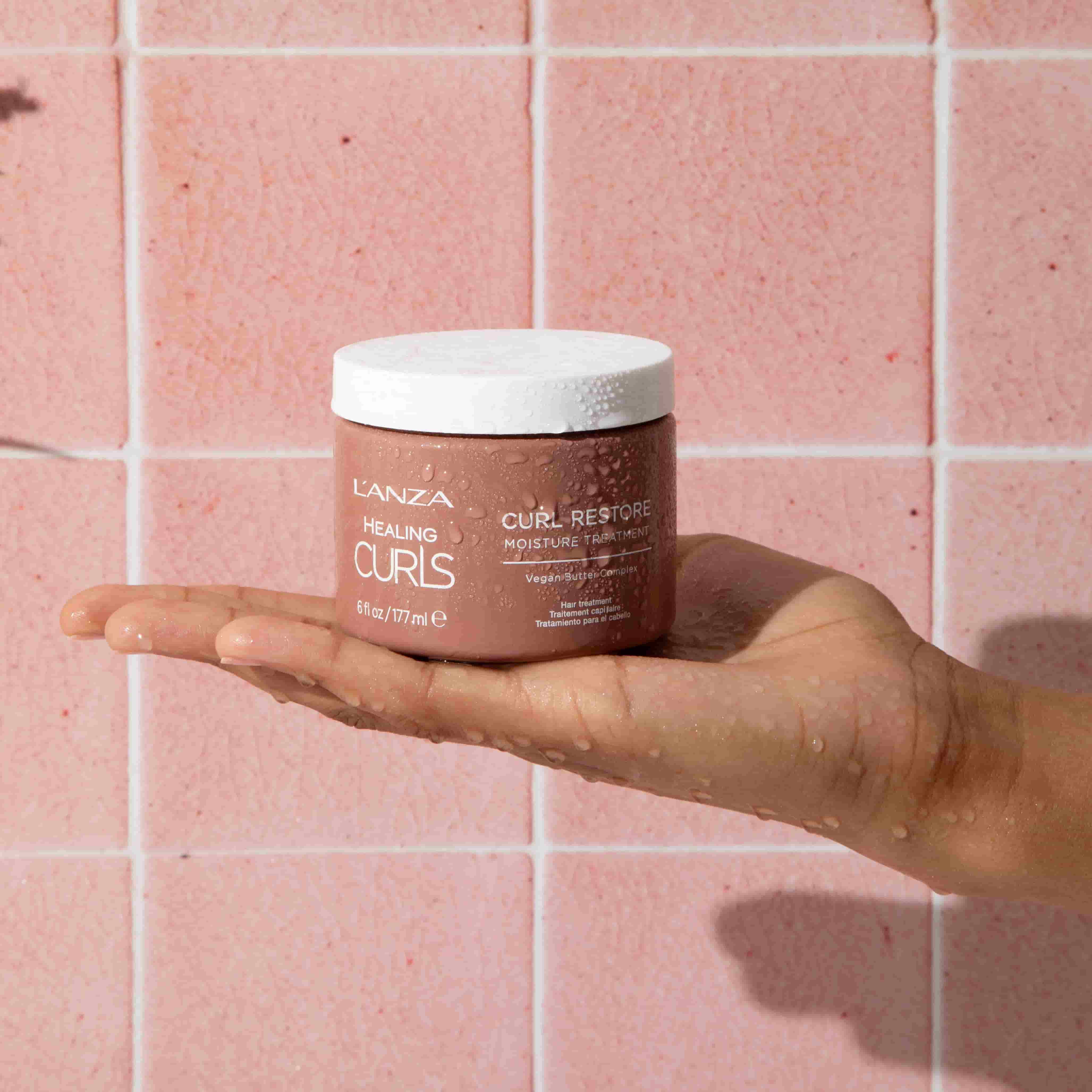 Маска для кучерявого волосся зволожуюча Lanza Healing Curls Restore Moisture Treatment, 177 ml - 3